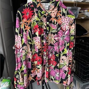 Lilly Pulitzer Multicolor Floral Silk Blouse
